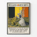 Vintage plakat af den belgiske Røde Kors – Plakat til humanitær vægdekoration