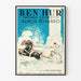 Vintage filmplakat Ben Hur - Karruseløb vægdekoration