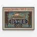 Vintage plakat Ben Hur Teater Illinois Chicago — indrammet kunstværk på væggen