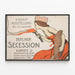 Plakat Berliner Secession udstilling maj-oktober 1900 — indrammet kunstværk på væggen