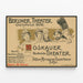 Teaterplakat Berliner Theater Moskauer Kunstneriske Teater 1906 — indrammet kunstværk på væggen