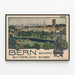 Vintage Bern Schweiz Plakat - Autentisk schweizisk vægdekoration — indrammet kunstværk på væggen