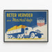 Vintage plakat Better Transport af Marshall — indrammet kunstværk på væggen