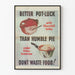 Vintage plakat Better Pot-Luck - Historisk vægdekoration