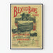 Vintage plakat Bex-les-Bains Schweiz - Dekorativt landskabsplakat af Alperne