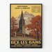 Vintage plakat Bex-les-Bains Vallée du Rhône Schweiz vægdekoration