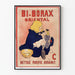 Vintage plakat BI-BORAX Orientalsk Rensende Rensende Rensende