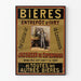 Vintage plakat for øl, Ivry-lageret, Jacobsen fra København