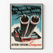 Vintage plakat Big Guns of the Home Front vægdekoration