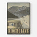 Vintage plakat Biocholine mod tuberkulose - Vægdekoration bjerg sne
