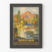 Vintage plakat af Birseck-Bahn til vægdekoration