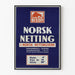 Vintage Bison Norsk Netting Plakat - Industriel Vægdekoration