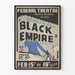 Vintage plakat Federal Theatre "Black Empire"