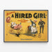 Vintage plakat Blaney’s A Hired Girl - musicalkomedie — indrammet kunstværk på væggen