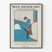 Vintage plakat af Blue Anchor Inn af Edwin Bateman Morris