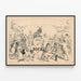 Vintage Bock 1876 Plakat - Retro Vægdekoration — indrammet kunstværk på væggen