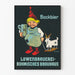 Vintage plakat Bockbier Löwenbrauerei Bohmisches Brauhaus