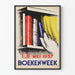 Vintage plakat Boekenweek 1937 vægdekoration