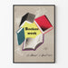 Plakat Boekenweek 1954 - Vægdekoration med bogtema vintage