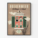 Vintage plakat Boekenweek 23. februar - 5. marts til vægdekoration