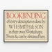 Vintage plakat om håndværk inden for bogbinding af W.H. Smith & Son — indrammet kunstværk på væggen