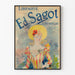 Vintage plakat Boghandel Ed. Sagot - Retro vægdekoration