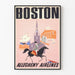 Vintage plakat Boston Allegheny Airlines dekorativ