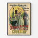 Vintage plakat med mintgrøn iskrystal Cusenier vægdekoration