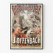 Vintage plakat snebold - Musik af J. Offenbach