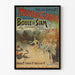 Vintage plakat Nouveau Cirque Siam Kugle - Vægdekoration Forestilling