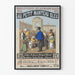 Vintage plakat af Boulevard Beaumarchais ved den lille blå frakke