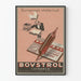 Vintage Bovstrol plakat overanstrengelse af intellektuel vægdekoration