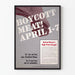 Vintage Boycott Kød Plakat April - Engageret Vægdekoration