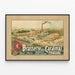 Vintage plakat af Brasserie du Cardinal Fribourg 1837-1905 — indrammet kunstværk på væggen