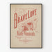 Vintage plakat i Brave Love-stil art déco