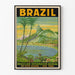 Vintage plakat til vægdekoration Brasilien Rio de Janeiro