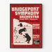 Vintage plakat af Bridgeport Symphony Orchestra