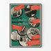 Vintage plakat med plejetips til pensler
