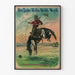 Dekorativ plakat Buffalo Bill's Wild West - Rytter og vild hest
