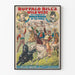 Plakat af Buffalo Bill's Wild West med mexicanske vaqueros og ekspertryttere