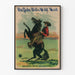 Vintage plakat af Buffalo Bill's Wild West Cowboys på hest