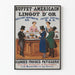Vintage plakat af amerikansk buffet Maison du Lingot d'Or