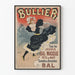 Vintage plakat af Bullier Maskebal og Natfest