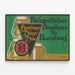 Vintage plakat Burgerliches Brauhaus Hamburg - Retro vægdekoration — indrammet kunstværk på væggen