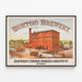 Vintage Burton Bryggeri Plakat - Industriel Vægdekoration — indrammet kunstværk på væggen