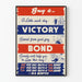 Vintage plakat Køb en sejrskreditdekoration patriotisk vægkunst