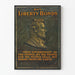 Vintageplakat Køb Liberty Bonds med Portræt af Abraham Lincoln