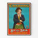 Vintage plakat Ved Havet med Charlie Chaplin