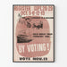 Vintage forlovelses- og stemmeplakat - vægdekoration Artem Legrand