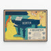Vintage plakat af piano C. Bechstein til vægdekoration — indrammet kunstværk på væggen